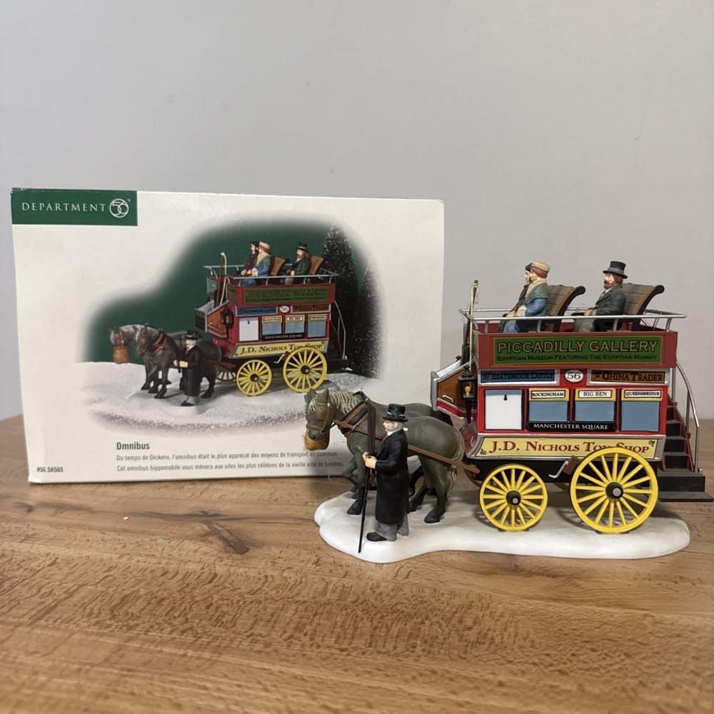 Department 56 Dickens Village Omnibus #56.58569 Heritage Christmas Carriage
